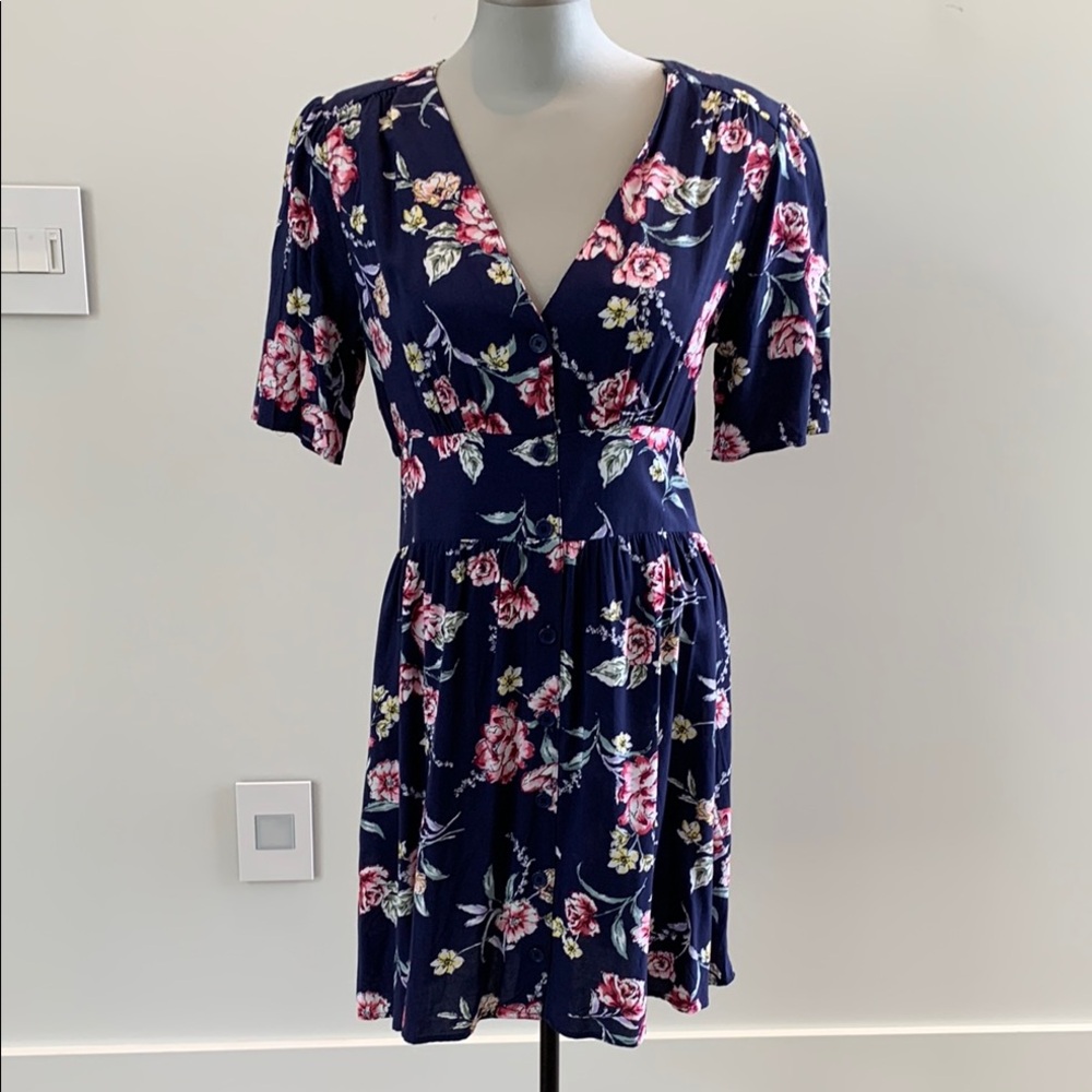 Floral Navy Dress